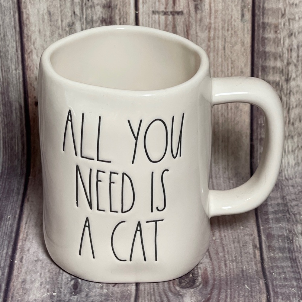 Rae Dunn ALL YOU NEED IS A CAT Mug